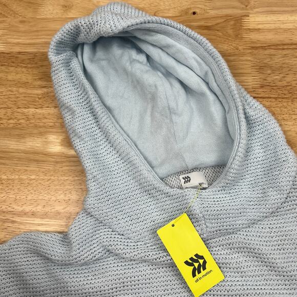 All in Motion Women's Light Blue Hooded Pullover Sweater - Size Small - NWT - Picture 3 of 9